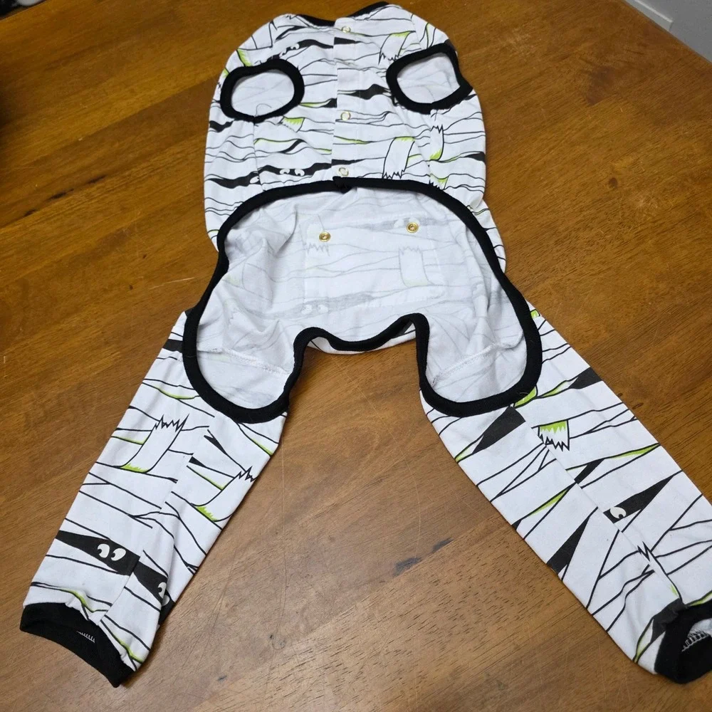 Thrills & Chills Dog Pajamas Mummy Costume Halloween Pet‎ Apparel Medium